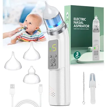 Odsávačka hlenu ELEKTRICKÁ ODSÁVAČKA NOSU NA ODSÁVÁNÍ RÝMY - USB NABÍJENÍ