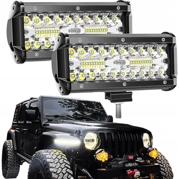 Pracovní světlo 2x 120W HALOGENOVÝ REFLEKTOR PRACOVNÍ LED LAMPA 12V 24V 240W VÝKONNÁ OFFROAD ČTYŘKOLKA