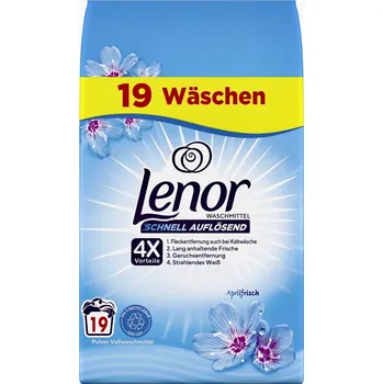 Prací prášek Lenor Rychle Rozpustné Kapsle Aprilfrisch 19 ks - 1,14 kg