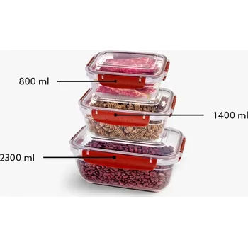 Dóza na potraviny DUNYA Dóza sada MV 3ks 0,8/1,4/2,3L s těsněním MASTER