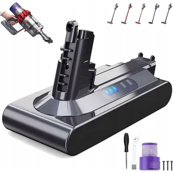 Baterie pro Dyson V10 Animal Absolute Motorhead Fluffy 6000mAh 25.2V s filtrem