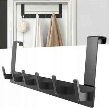 Věšák VĚŠÁK NA DVEŘE SE 6 HÁČKY, ZÁVĚSNÝ VĚŠÁK NA OBLEČENÍ NA DVEŘE, DO OBÝVACÍHO POKOJE