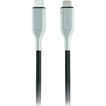 Forever USB-C/Lightning, MFi, 1,5 m černý
