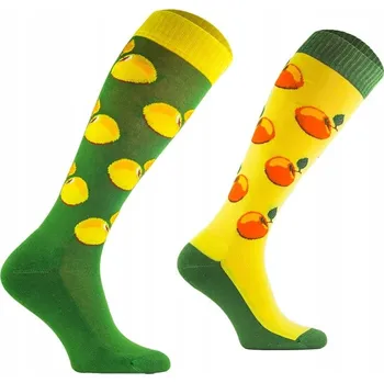 Pánské ponožky Jezdecké Ponožky Comodo SJBW/35 vel. 39-42, zelené a žluté