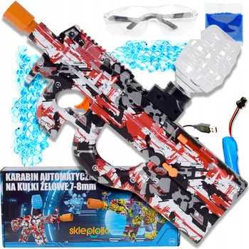 Dětská zbraň AUTOMATICKÁ PISTOLE NA GELOVÉ KULIČKY VODNÍ PUŠKA VELKÁ SADA + AKUMULÁTOR
