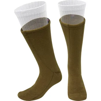 Lovecká obuv Ponožky - zateplovací vložky POLAR fleece COYOTE BROWN velikost: 37-41