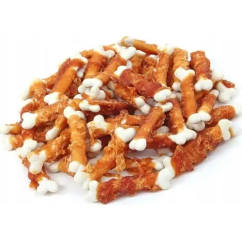 Pamlsek pro psa CHICO VÁPENKOVÉ KOSTIČKY OBALENÉ KUŘECÍM MASEM 500G