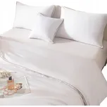 POVLEČENÍ Z BAMBUSOVÉHO VLÁKNA S BÍLÝM LEMEM 160x200 + 2 POVLEČENÍ NA POLŠTÁŘ 70x80