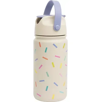 dětská jídelní sada THE COTTON CLOUD termolahev z nerezové oceli Confetti