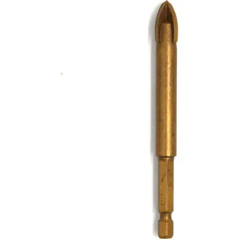 Vrták KUBIS Procraft 07-01-2121 vrták na sklo a keramiku 4-břitý 12*100 mm, TiN, YG6X