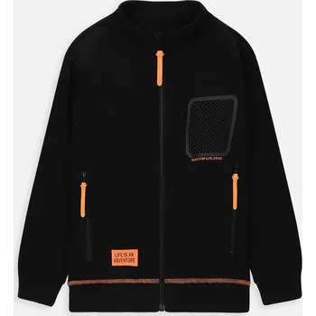 Pánská mikina Chlapecká Tepláková Mikina 98 Černá Rozepínací Mikina Coccodrillo WC4