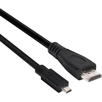 Video kabel Club3D Micro HDMI/HDMI 2.0, 1m (CAC-1351) černý