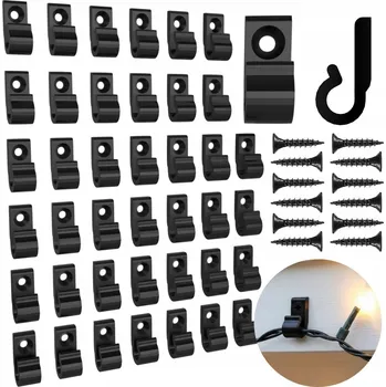 Věšák Věšák 40x háček na světýlka, kabely, dekorace, girlandy