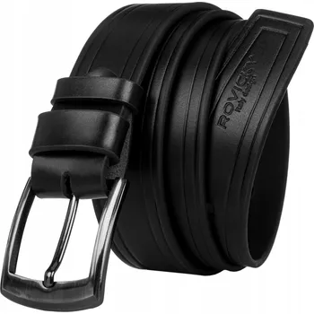 Opasek Široký pánský pásek ke kalhotám černý 95 cm Rovicky