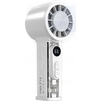 Vzduchotechnika Ruční ventilátor Přenosný turbo USB-C 6 režimů Barva Bílá