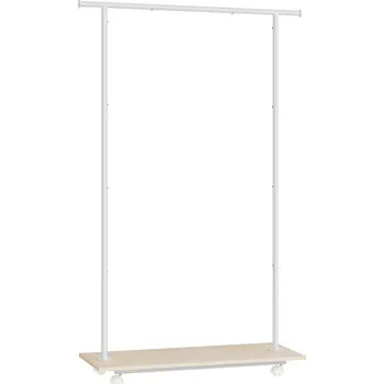 Věšák SONGMICS Věšák na oděvy, 98.5x35x160.3cm, bílý Věšák na oblečení