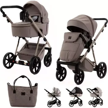 Kočárek ADAMEX Kočárek kombinovaný Delta Natura Cappuccino