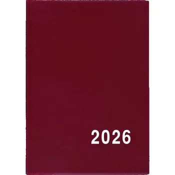 Diář Baloušek Tisk - Hynek - PVC - týdenní diář 2026, bordó, 5,7 × 8 cm