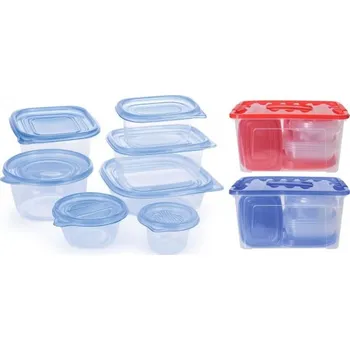 EXCELLENT HOUSEWARE Dóza na potraviny JUMBO sada 27 ks červená KO-362000020cerv