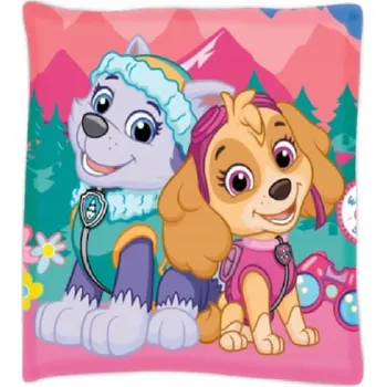 Polštář Dětský Polštář 40x40 Tlapková patrola růžový