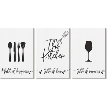 Obraz Sada obrazů na plátně - Kuchyňské potřeby, 3x 20x30 cm