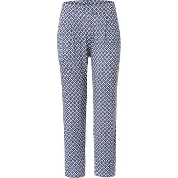 662387 - Tchibo - Žerzejové kalhoty s potiskem - pro ženy - vel. S 36/38 - barva: modrá/s potiskem