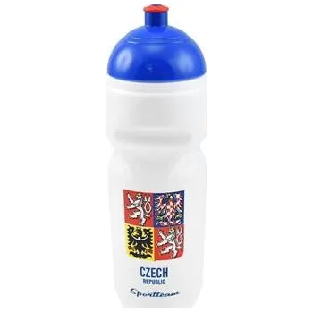 Láhev Sportovní láhev SportTeam 600ml ČR, bílá