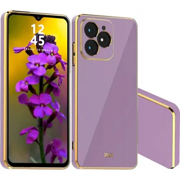 Pouzdro na mobilní telefon Zadní Kryt RCBR pro Realme C61 C63 4G GLAMOUR COLOR CASE fialový