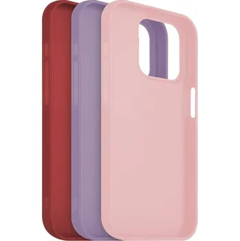 Telefonní příslušenství FIXED Story na Apple iPhone 15 Pro (FIXST-1202-3SET1) červený/růžový/fialový
