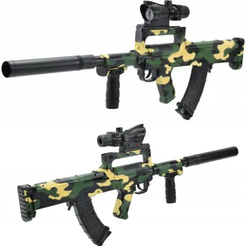 Dětská zbraň Skleplolki Puška PISTOLET PUŠKA MASKÁČOVÝ ASG LASER LUNETA