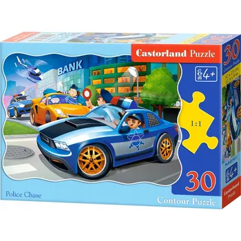 Puzzle Puzzle 30 policejní honička castor , castorland