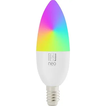 Žárovka IMMAX NEO SMART žárovka LED E14, C37, 4,8W RGB+CCT, stmívatelná, Zigbee, TUYA