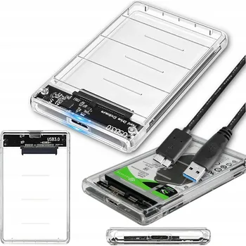 Pouzdro pro 2,5" disk USB 3.0 SSD HDD SATA, rámeček