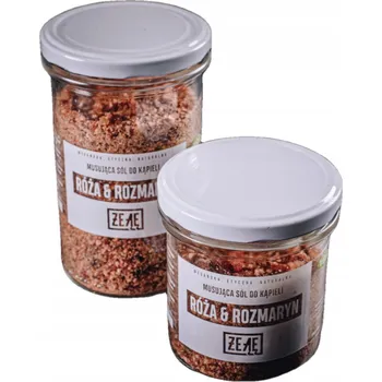 Koupelová sůl Šumivá sůl do koupele Růže & Rozmarýn 200g.