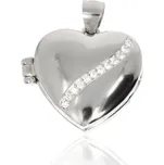 Zlatnictví Helios Stříbrný medailon na fotky srdce