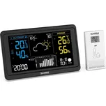 GARNI 618 B PRECISE, Přesná meteorologická stanice s inverzním barevným VA displejem, bezdrátové čidlo