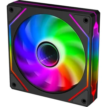 PC skříň EVOLVEO 120UX-M, ventilátor, 120mm, 4pin molex, ARGB, master, černý