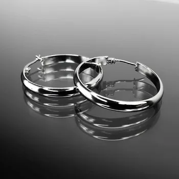 Náušnice Ocelové náušnice č. 1125 - 3,5 cm