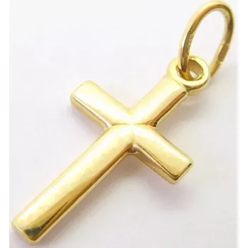 Přívěsek Klenoty Budín Dámský zlatý přívěsek křížek ze žlutého zlata 585/0,60gr 03415 (Klenoty Budín Dámský zlatý přívěsek křížek ze žlutého zlata 585/0,60gr 03415)