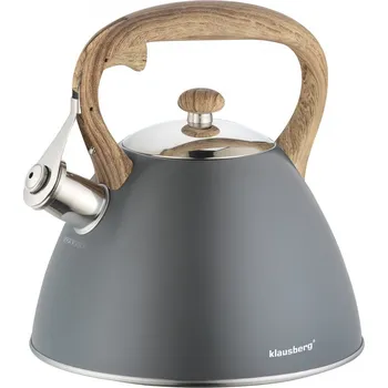 Varná konvice Tradiční ocelová Konvice Klausberg 3 l šedá