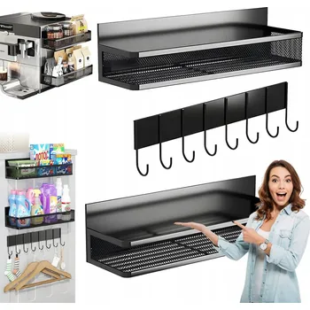 police MAGNETICKÁ POLICE ORGANIZÉR DO KUCHYNĚ NA LEDNIČKU PRAČKU KOŘENÍ