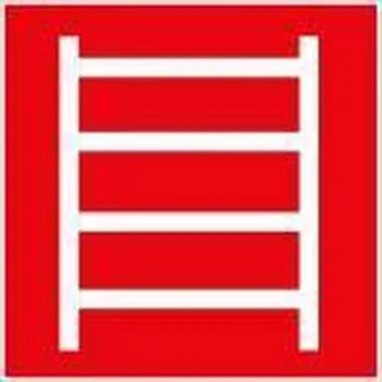 Požární fotoluminiscenční bezpečnostní tabulka - Požární žebřík, plast