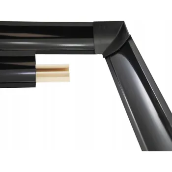 soklová lišta Přechodová lišta k pracovní desce kuchyňské linky 1,5 m – černá, dokončovací