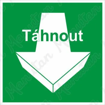 Kancelář Táhnout, samolepka 100 x 100 x 0,1 mm, fotoluminiscenční zelená