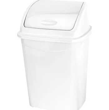 Odpadkový koš Výklopný koš 16L bílý z recyklovaného materiálu – funkčnost v souladu s přírodou ECO
