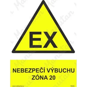 Kancelář Nebezpečí výbuchu zóna 20, plast 210 x 297 x 0,5 mm A4