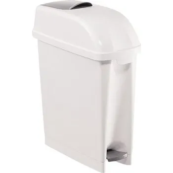 Odpadkový koš Plastový hygienický koš Chloe, 17 l, bílý