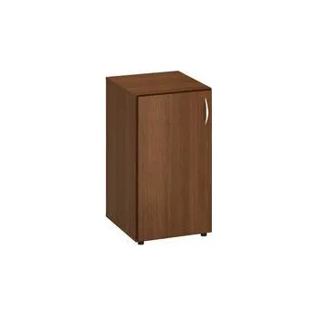 Šatní skříň Nízká úzká skříň Alfa 500, 73,5 x 40 x 47 cm, s dvířky - levé provedení, dezén ořech