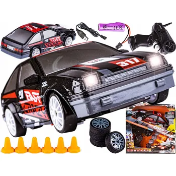 RC model auta Závodní auto pro drift 4x4 2,4 GHz Toyota, světla + driftovací sada