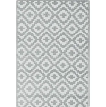 Koberec Koberec ARAKIL, oboustranný, UV odolný, šedý, 160x230 cm, PP